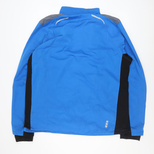 Elevate Men's Blue 3XL Windbreaker Jacket Breathable Full Zip