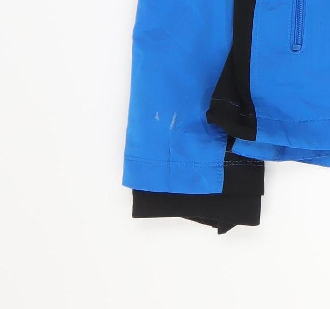 Elevate Men's Blue 3XL Windbreaker Jacket Breathable Full Zip