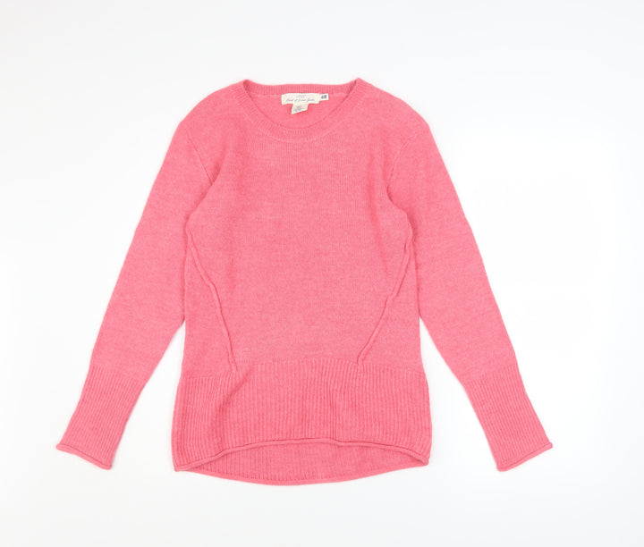 H&M L.O.G.G Women’s Pink Crew Neck Long Sleeve Knit Jumper XS
