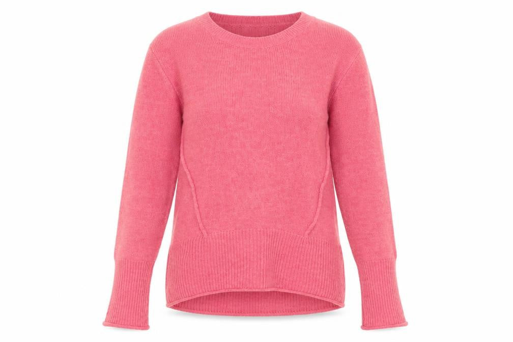 H&M L.O.G.G Women’s Pink Crew Neck Long Sleeve Knit Jumper XS
