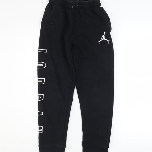 Jordan Boys Black Jogger Sweatpants Size 10-12 Years Cotton Blend