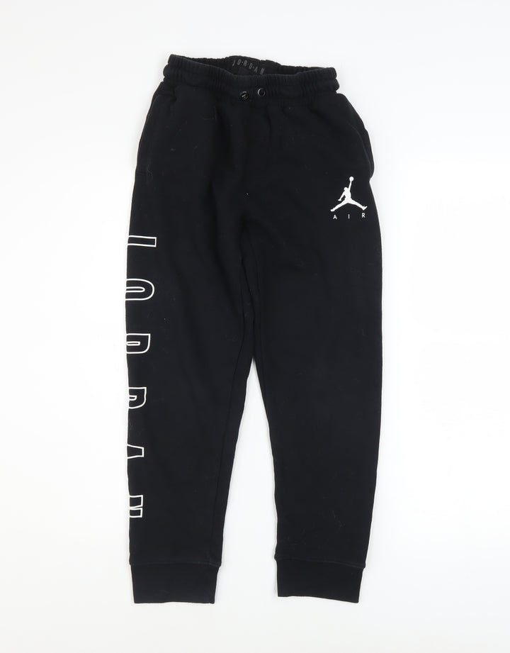 Jordan Boys Black Jogger Sweatpants Size 10-12 Years Cotton Blend