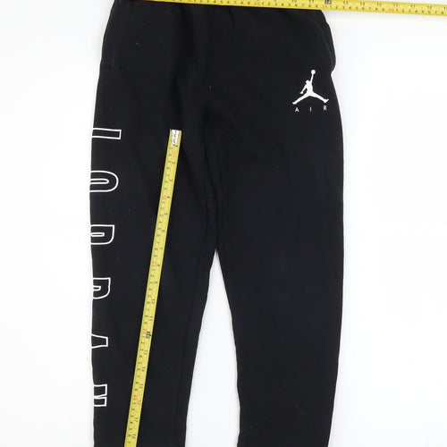 Jordan Boys Black Jogger Sweatpants Size 10-12 Years Cotton Blend