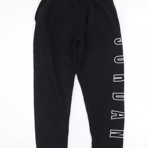 Jordan Boys Black Jogger Sweatpants Size 10-12 Years Cotton Blend