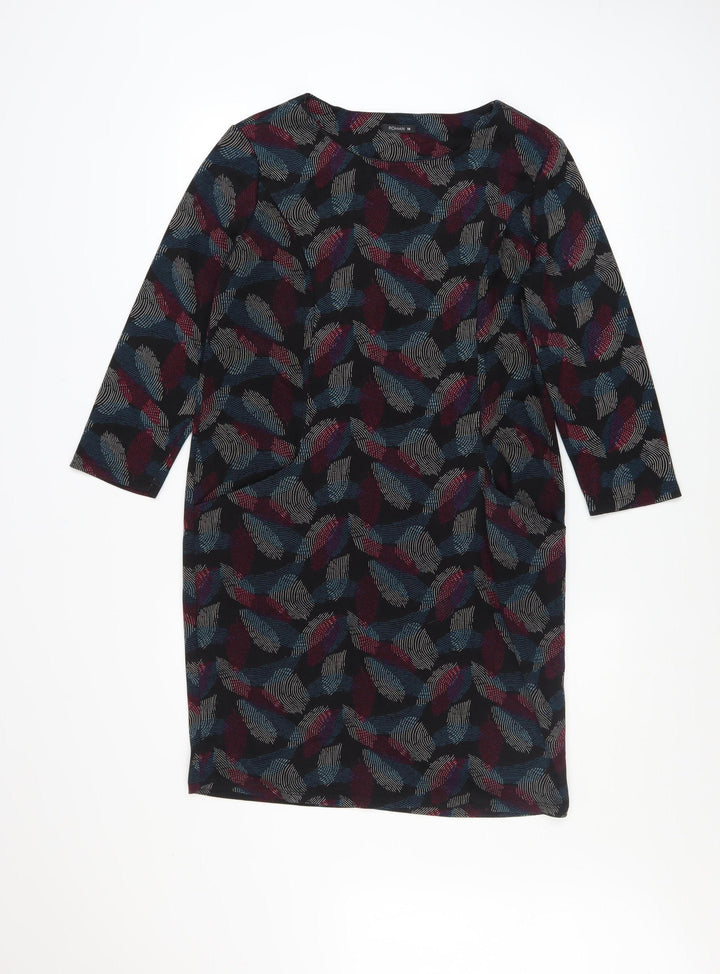Roman Women Multicoloured Size 10 Shift Knee Length Dress