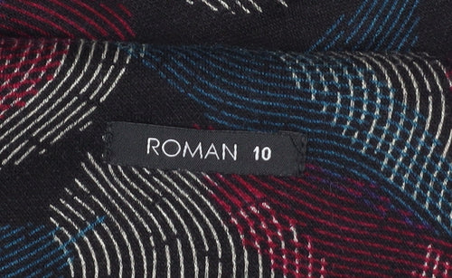 Roman Women Multicoloured Size 10 Shift Knee Length Dress