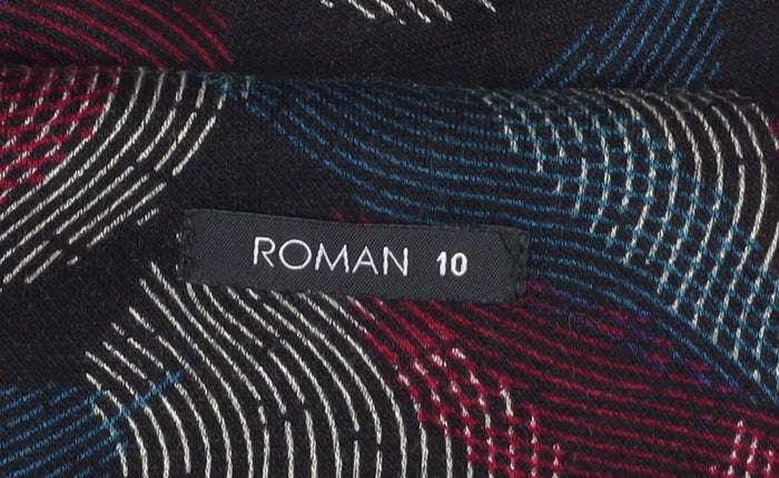 Roman Women Multicoloured Size 10 Shift Knee Length Dress