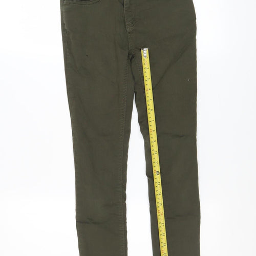 New Look Petite Women's Green Super Skinny Jeans UK 6