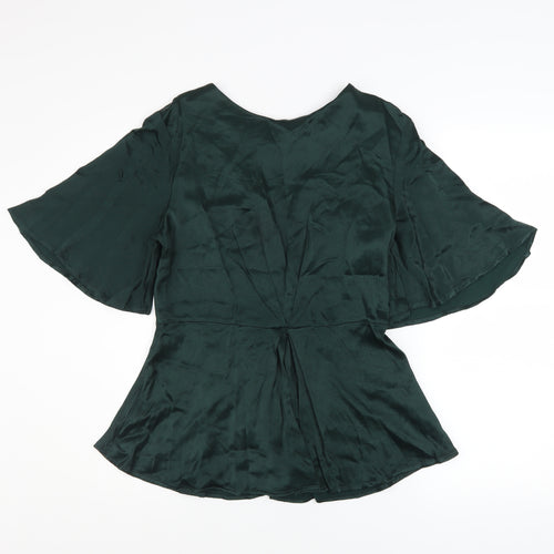 Monsoon Women’s Green Viscose Tunic Blouse Size 12