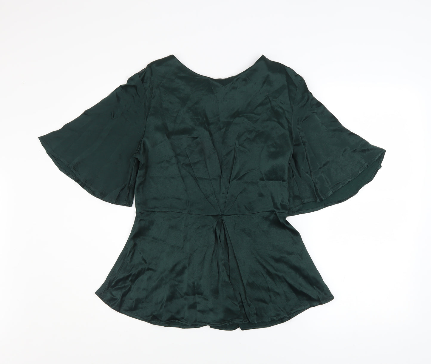 Monsoon Women’s Green Viscose Tunic Blouse Size 12