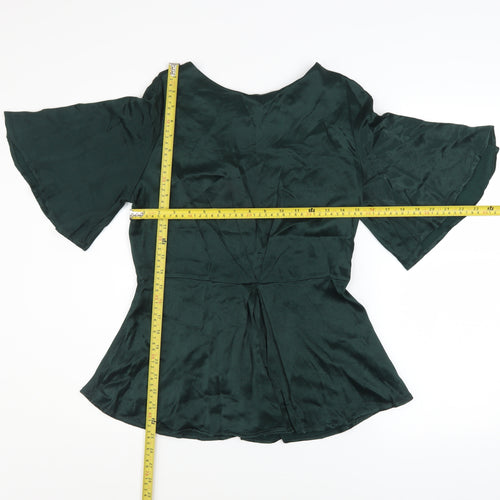 Monsoon Women’s Green Viscose Tunic Blouse Size 12