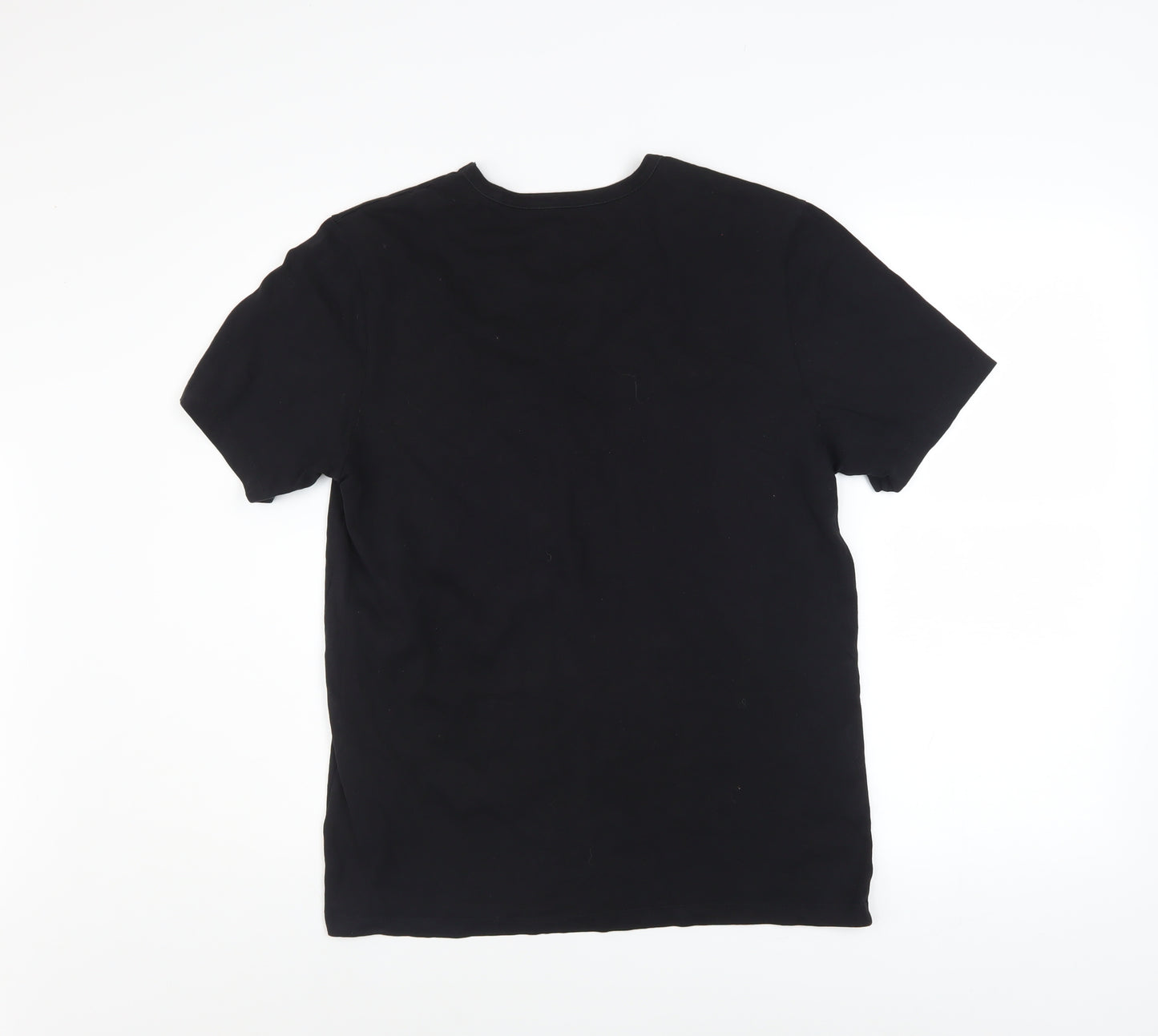 Hugo Boss Men's Black Cotton Crew Neck Regular Fit T-Shirt M