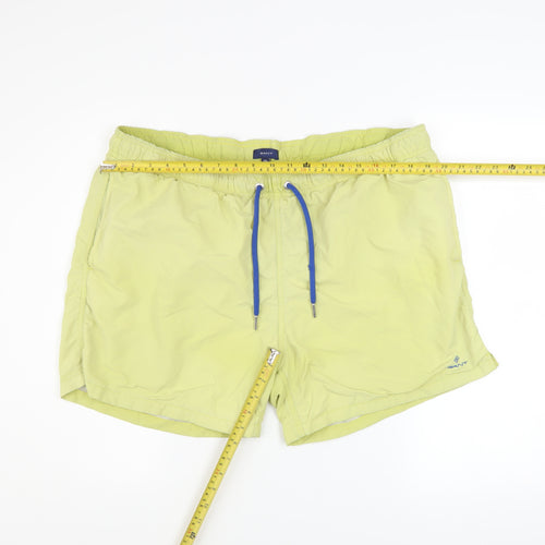 GANT Men's Yellow 2XL Swim Shorts Lightweight Quick Dry Polyamide