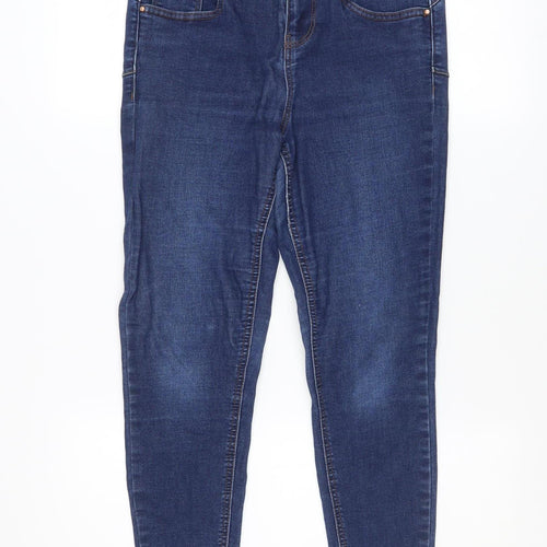 New Look Women Blue High Waist Skinny Jeans UK 8 Lift & Shape