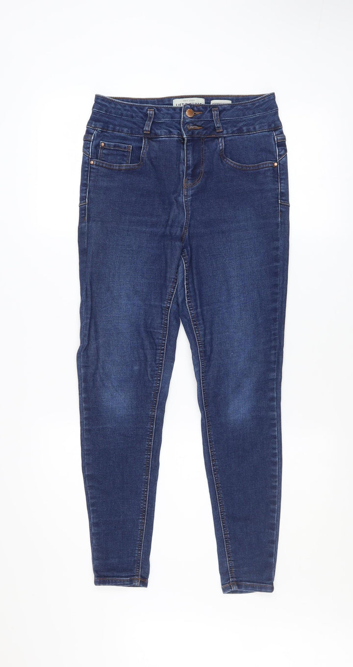 New Look Women Blue High Waist Skinny Jeans UK 8 Lift & Shape