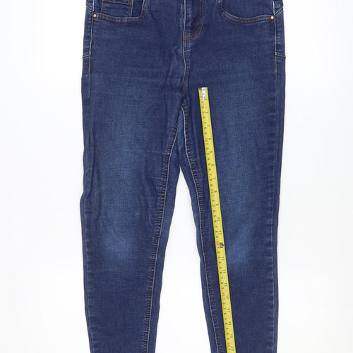 New Look Women Blue High Waist Skinny Jeans UK 8 Lift & Shape