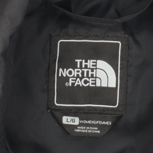 The North Face Womens Black Waterproof Pea Coat Jacket Size L