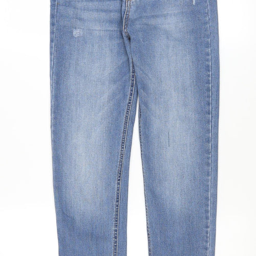 Pull&Bear Women Blue Size 8 High Rise Mom Jeans