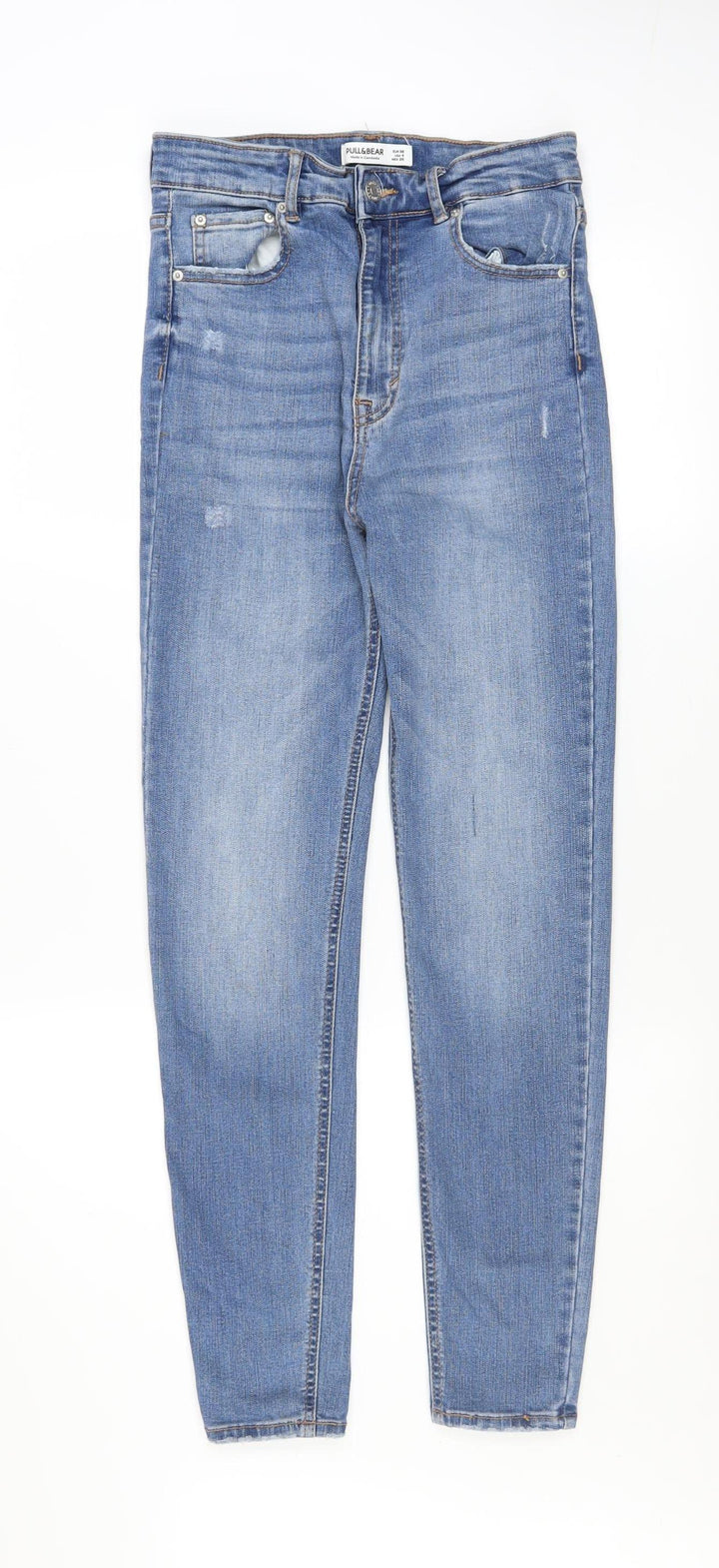 Pull&Bear Women Blue Size 8 High Rise Mom Jeans