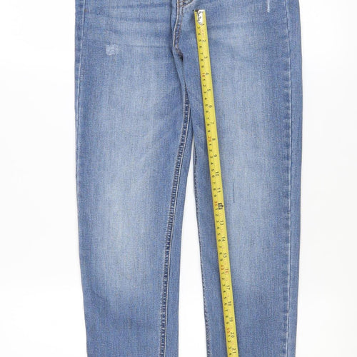 Pull&Bear Women Blue Size 8 High Rise Mom Jeans