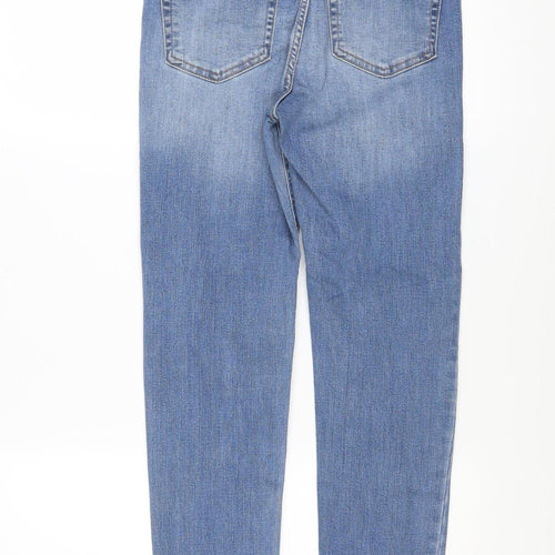Pull&Bear Women Blue Size 8 High Rise Mom Jeans