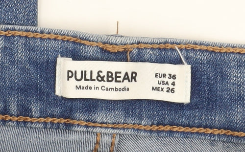 Pull&Bear Women Blue Size 8 High Rise Mom Jeans