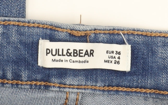 Pull&Bear Women Blue Size 8 High Rise Mom Jeans