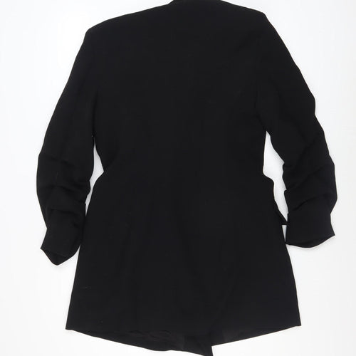 Zara Woman Black Double-Breasted Blazer Jacket Size M