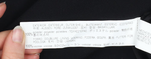 Zara Woman Black Double-Breasted Blazer Jacket Size M
