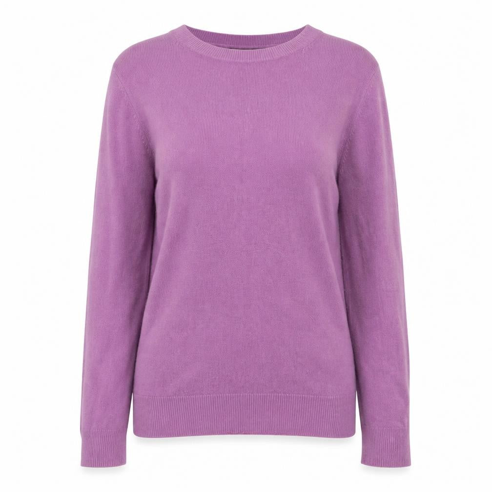 Marks & Spencer Women’s Purple Acrylic Crew Neck Jumper Size 8