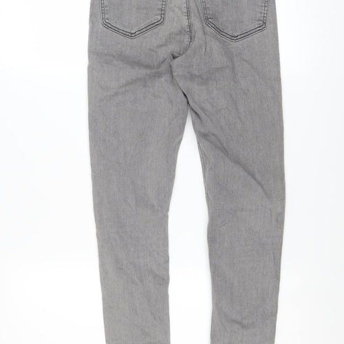 Topshop Women’s Grey Skinny Stretch Jeans Size 10 Regular Fit