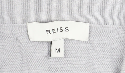 Reiss Men's Grey Cotton Zip-Up Track Jacket Size M