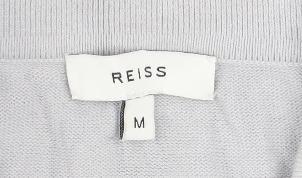 Reiss Men's Grey Cotton Zip-Up Track Jacket Size M