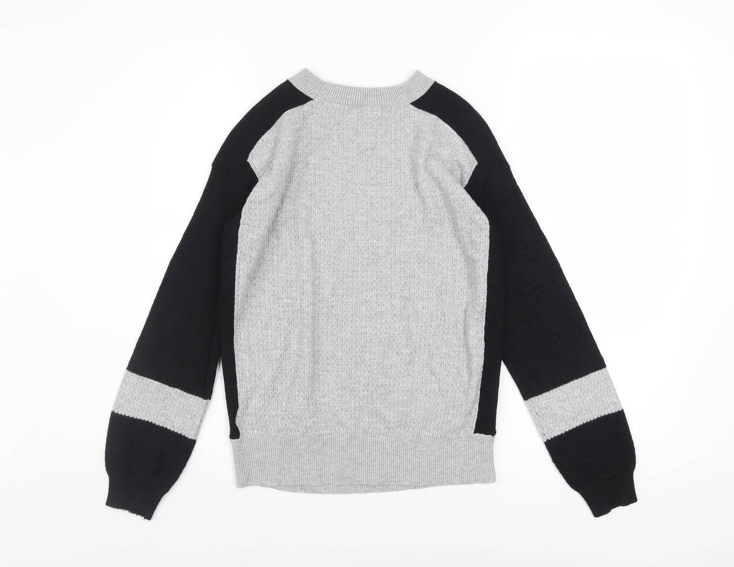 Marks and Spencer Women’s Grey Knit Raglan Sleeve Pullover Jumper Size S