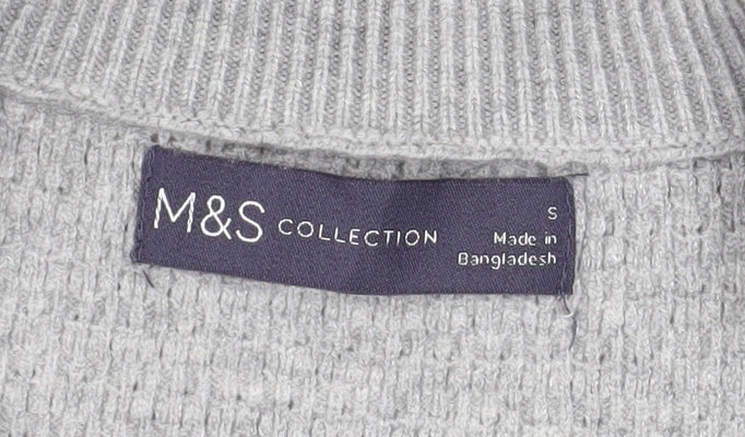 Marks and Spencer Women’s Grey Knit Raglan Sleeve Pullover Jumper Size S