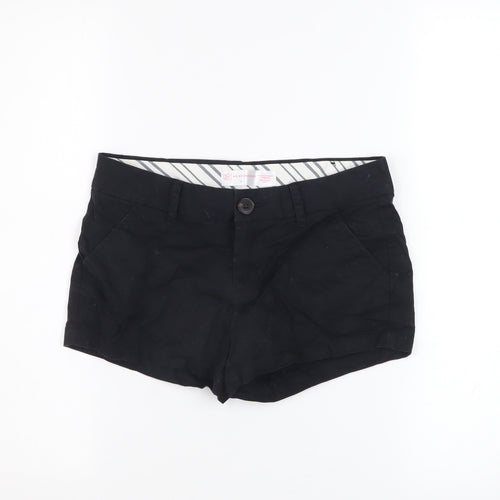 No Boundaries Women's Black Chino Shorts Size 4 Stretch Cotton