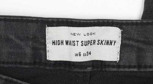 New Look Women's Black High Waist Super Skinny Jeans Size 6