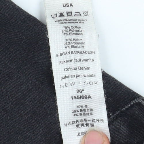 New Look Women's Black High Waist Super Skinny Jeans Size 6