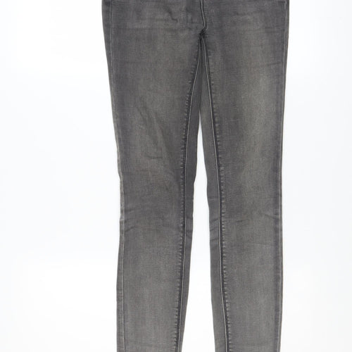 New Look Women Grey Skinny Jeans Size 8 Stretch Denim