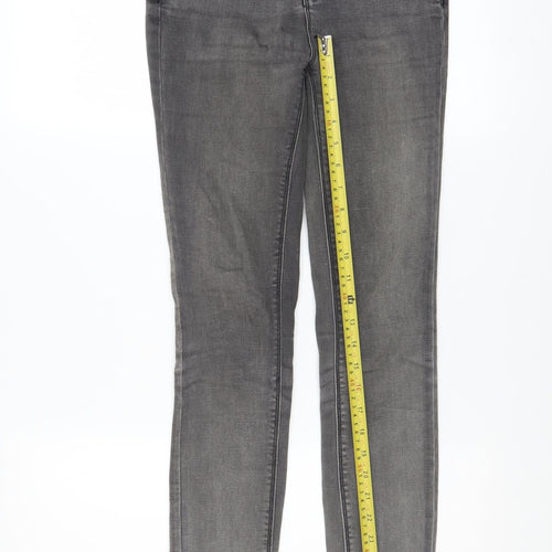 New Look Women Grey Skinny Jeans Size 8 Stretch Denim
