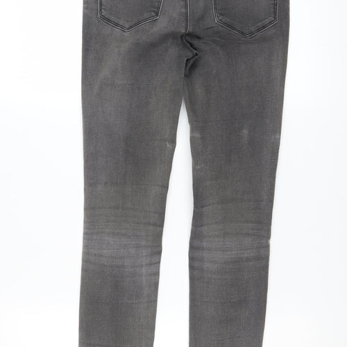 New Look Women Grey Skinny Jeans Size 8 Stretch Denim