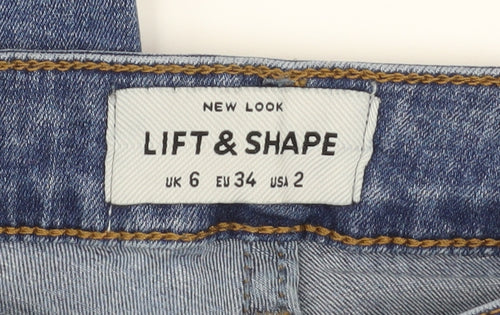 New Look Women’s Blue Lift & Shape Skinny Jeans Size 6