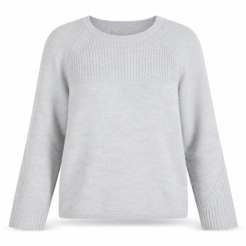 Marks and Spencer Women Grey Size 12 Crew Neck Knit Jumper