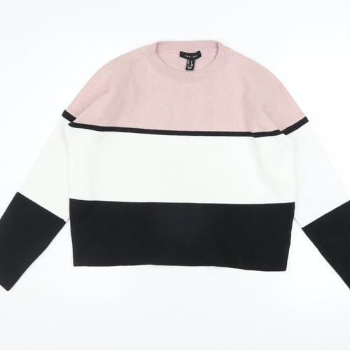 New Look Women's Multicoloured Striped Pullover Jumper Size S
