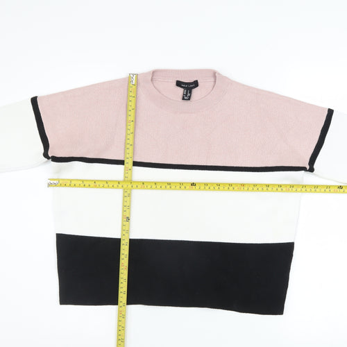 New Look Women's Multicoloured Striped Pullover Jumper Size S