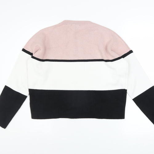 New Look Women's Multicoloured Striped Pullover Jumper Size S