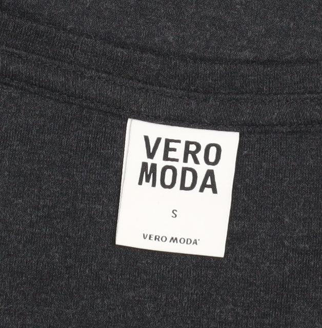 Vero Moda Women Black Bodycon Jersey Dress Size S Long Sleeve
