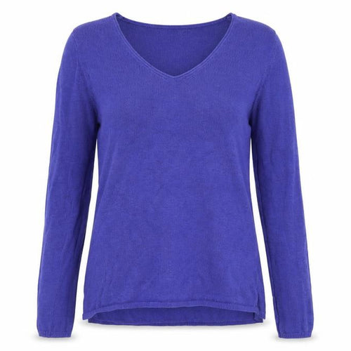 Old Navy Women’s Purple V-Neck Knit Pullover Jumper Size S Tall