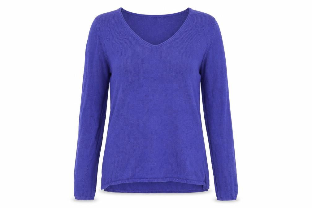 Old Navy Women’s Purple V-Neck Knit Pullover Jumper Size S Tall