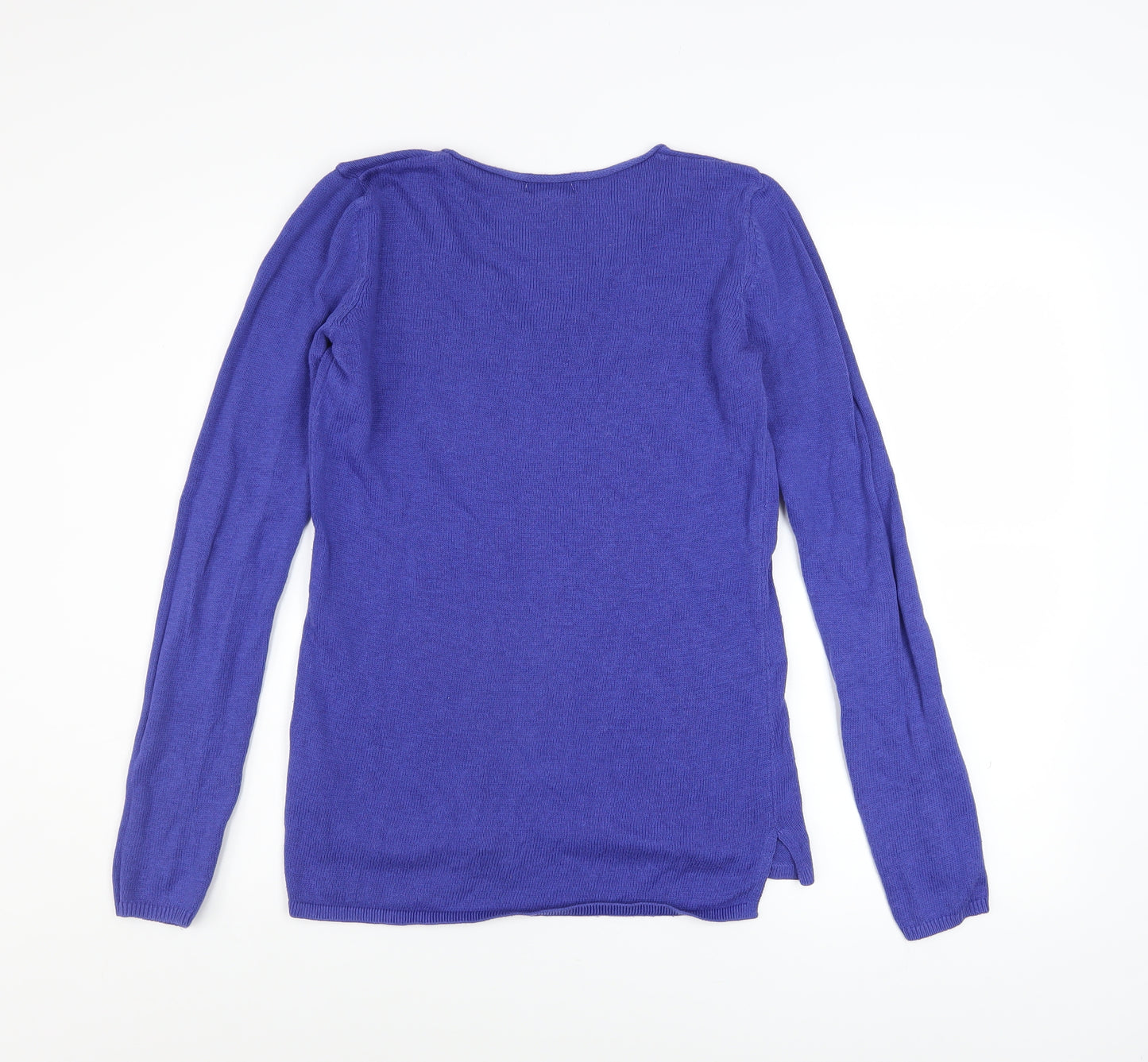 Old Navy Women’s Purple V-Neck Knit Pullover Jumper Size S Tall